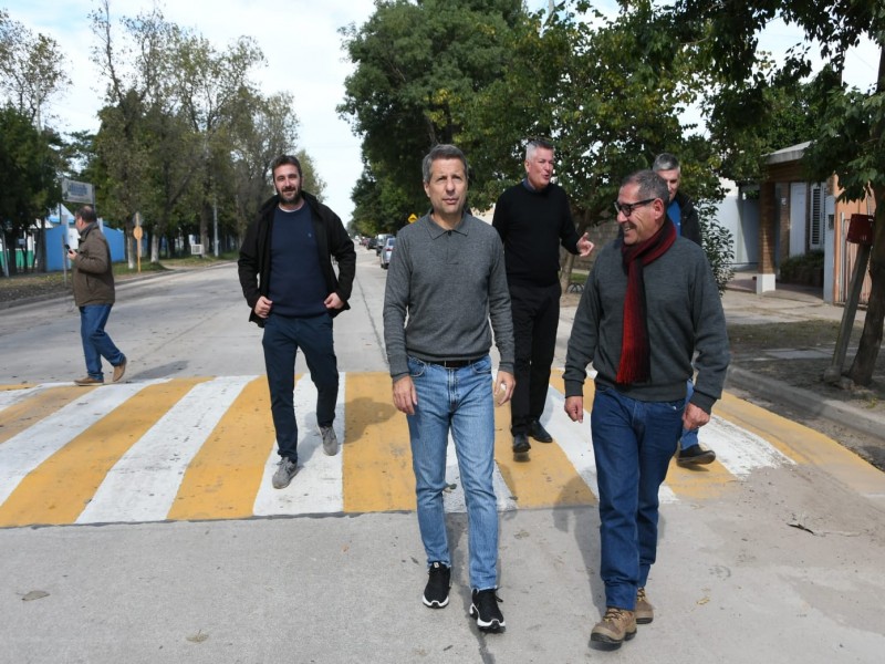 Bernarte habilitó la pavimentación en Av. Libertador Sur