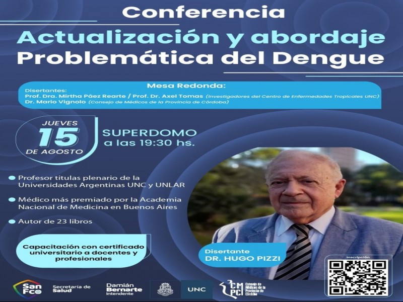El Dr. Hugo Pizzi disertará en San Francisco