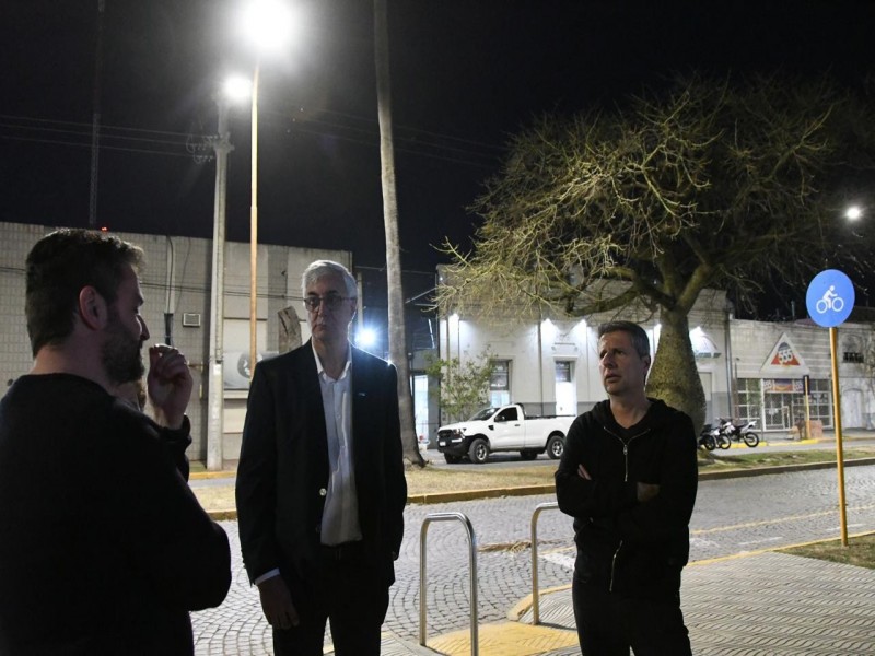 Se completó el reemplazo del alumbrado público con luces LED en el microcentro sur