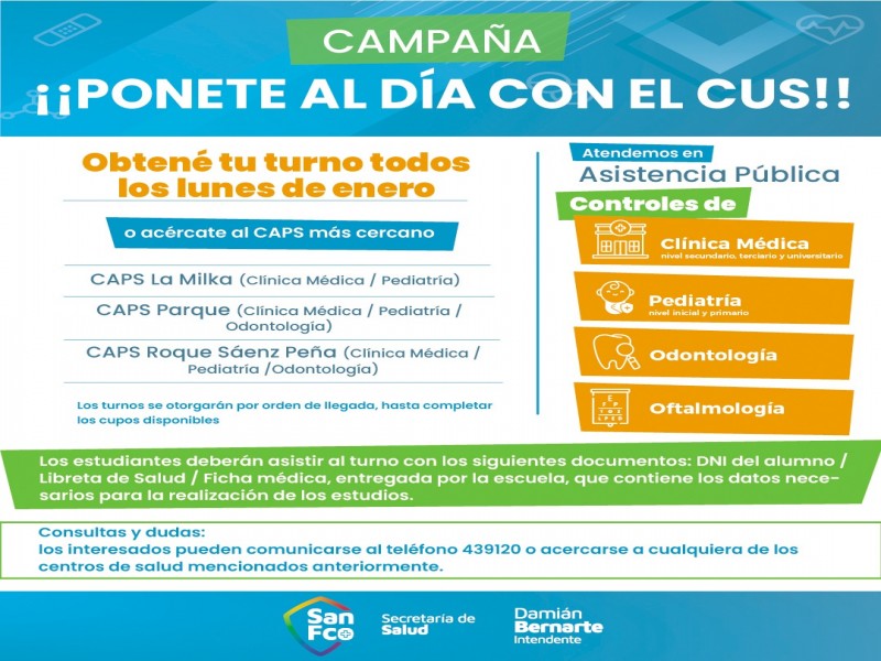 Entrega de Certificados Únicos de Salud
