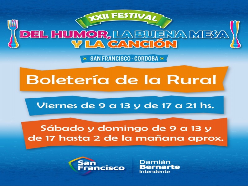 AMPLIACIÓN HORARIOS VENTA DE ENTRADAS