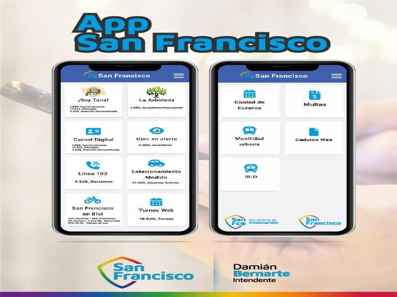 Con la app ‘San Francisco’ se avanza en la implementación de un municipio digital