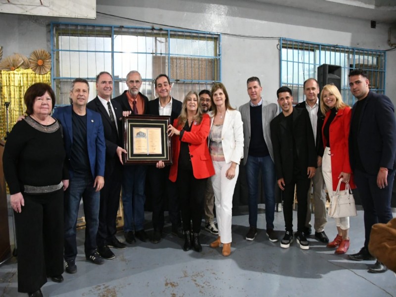 Bernarte participó del acto por los 90 años de la EFO y firmó un convenio para la construcción de 3 aulas