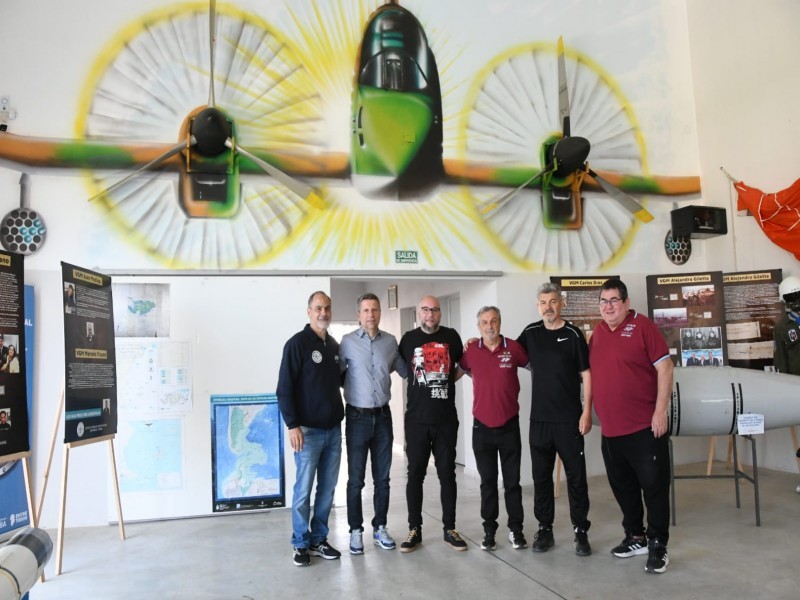 El Museo y Sede Héroes de Malvinas inauguró un mural en homenaje al avión Pucará