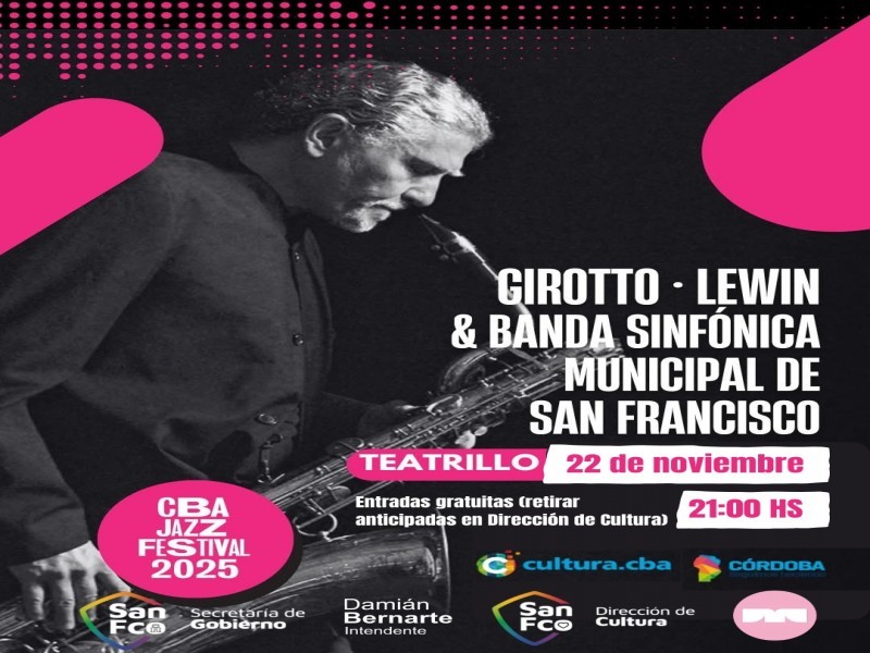 San Francisco recibe al Córdoba Jazz Festival 2025