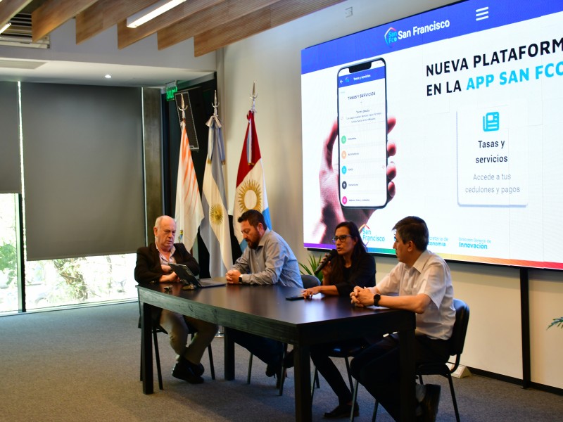 Presentaron una nueva función de la App San Francisco para el pago de tasas y servicios