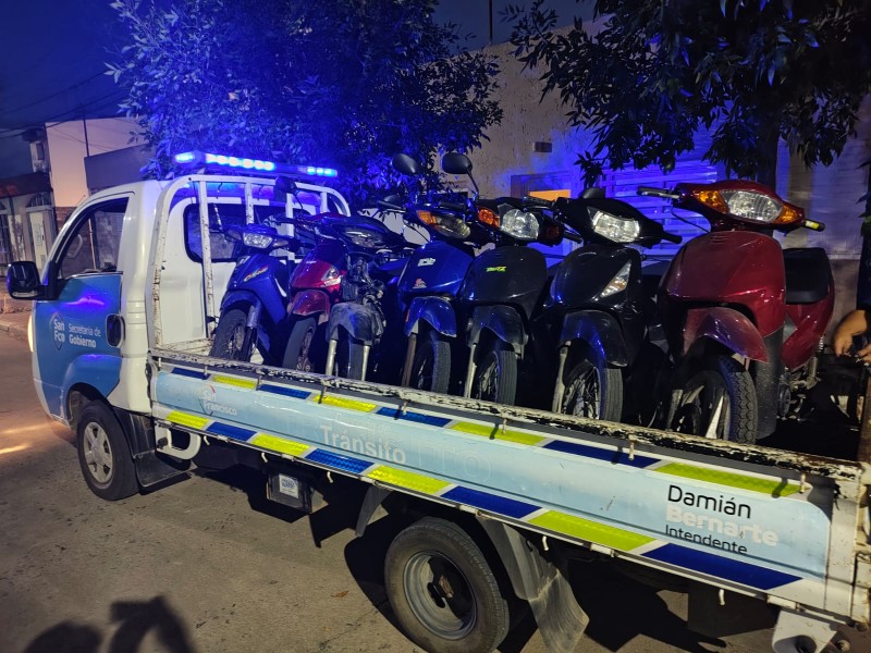 Nuevo operativo de control vehicular en barrio Sarmiento